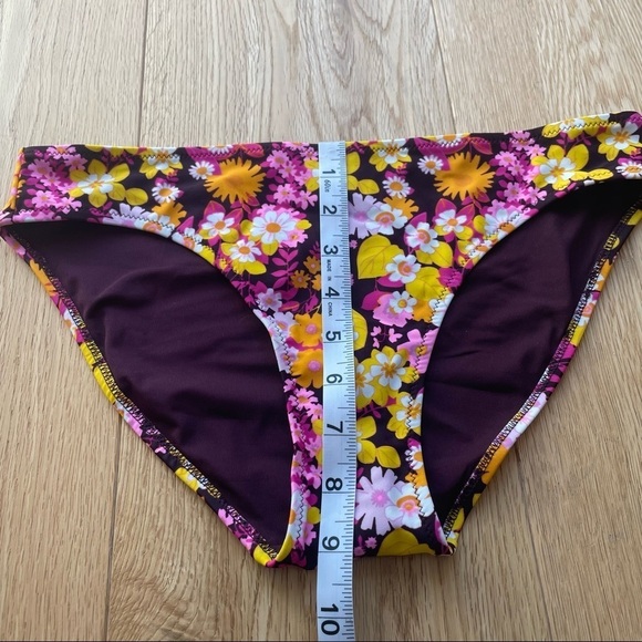 NWOT AERIE FLORAL BIKINI BOTTOMS - M - Picture 4 of 9